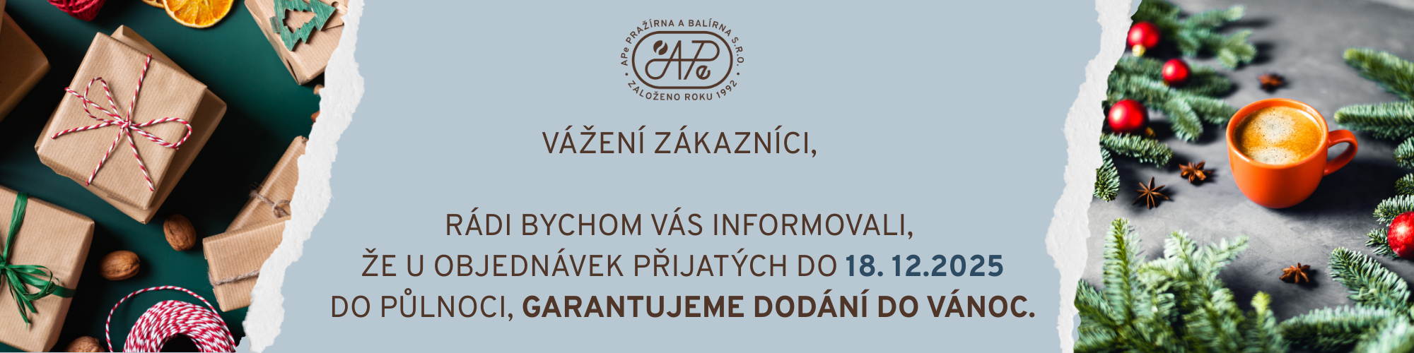 GARANCE DODÁNÍ DO VÁNOC